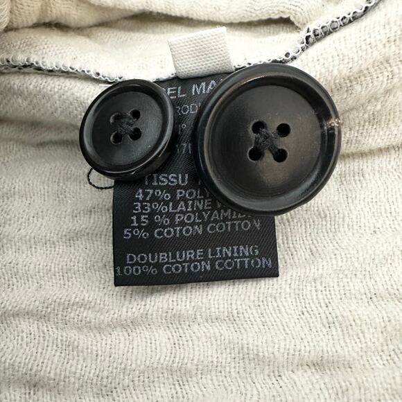 Isabel Marant Etoile Herringbone Wool Blend Blazer | Gray | SZ 8 - Picture 9 of 10